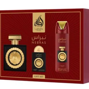 Lattafa Nebras Gift Set de  Estuche de perfumes árabes de lujo